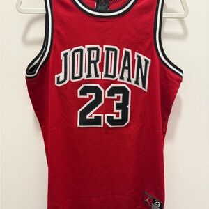 Jordan Red Basketball Jersey Boys Size XL